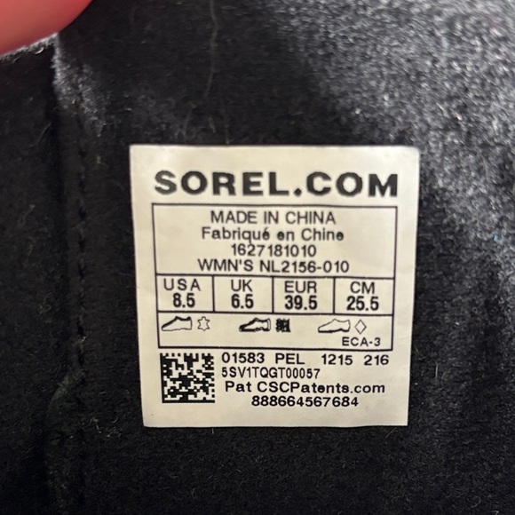 Sorel Black Leather slimboot boots 8.5 - Picture 11 of 11